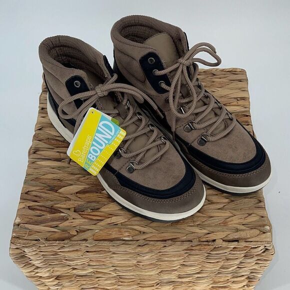 Bare Traps Kamber Lace Up Hiking Boot Taupe Size 8 New - Picture 3 of 12